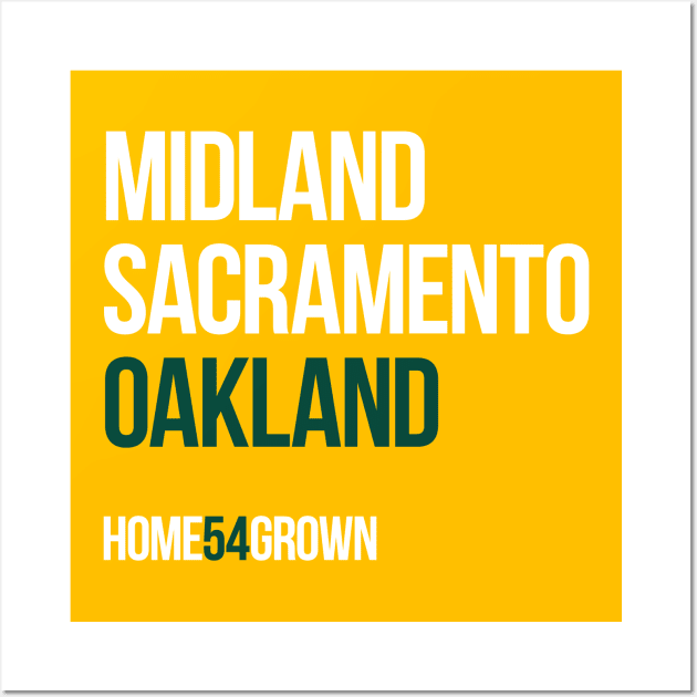 "Homegrown Series" Oakland: Sonny (Gold) Wall Art by alanduda